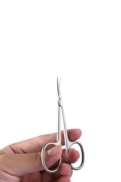 Профессиональные ножницы для ногтей и кутикулы, хирургические щипцы, серебристая сталь.