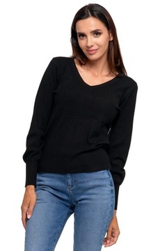 СВИТЕР ЖЕНСКИЙ, ЭЛЕГАНТНЫЙ, МОДНЫЙ, ТЕПЛЫЙ ВЫРЕЗ, V-образный вырез, ВИСКОЗА MORAJ M