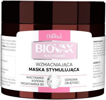 BIOVAX Niacynamid Wzmacniająca maska stymulująca