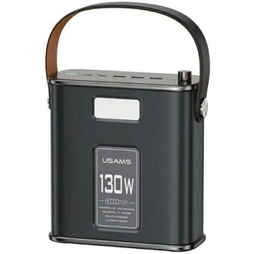 USAMS Powerbank 80000 мАч 130 Вт 2C+3A QC3.0+PD Fast Charge черный/черный STXLO