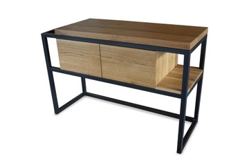 DREWNIANA SZAFKA POD UMYWALKĘ LOFT LITY DĄB 115 CM