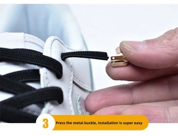 No Tie Flat Hiking Running Shoe Lace Elastic Shoelaces Outdoor Leisure