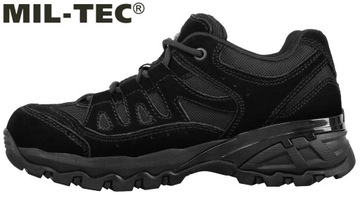 BUTY TAKTYCZNE WOJSKOWE Trekkingowe MIL-TEC SQUAD 2,5" Skórzane Czarne 45