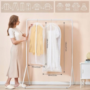 БОЛЬШОЙ ЧЕХОЛ ДЛЯ ОДЕЖДЫ КОСТЮМ ПАЛЬТО РУБАШКА