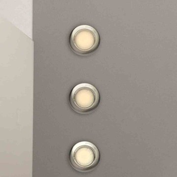 КРУГЛЫЙ GU10 1X5W LED АТЛАСНЫЙ