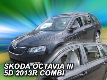 Owiewki szyb SKODA Octavia III 3 2013- kombi HEKO