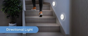 Ночник магнитный Айгостар с датчиком движения 6500К LED белый 2 шт.
