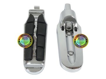 Коляски Подставки для ног на дугах Зажимы 32 мм и 25,4 мм + Резинки измельчителя Хром