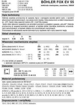 Сварочные электроды Bohler FOX ev 55 2,5х250