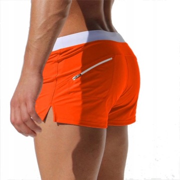 KĄPIELÓWKI SZORTY KĄPIELOWE BOKSERKI POMARAŃCZ 3XL