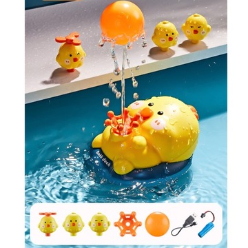 ПЛАВАЮЩИЙ ФОНТАН ДЛЯ КУПАНИЯ УТКИ ДЛЯ ДЕТЕЙ ФУНКЦИИ СТОЯ ВОДЫ