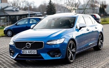Volvo S90 II Sedan 2.0 D5 235KM 2017 Volvo S90 D5 AWD R-Design Poles Aktywny Tempomat Nvigacaj Podgrzewana Kier