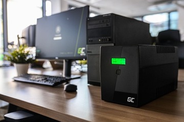 ИБП ИБП 1500 ВА, 900 Вт, ЖК-дисплей + ПРОГРАММА ИБП GREEN CELL GC
