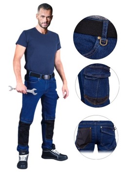 ELASTYCZNE SPODNIE OCHRONNE DO PASA JEANS ROZ.54