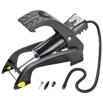 MOCNA POMPKA NOŻNA DO KÓŁ MICHELIN SPRĘŻARKA SAMOCHODOWA ROWERÓW MANOMETR