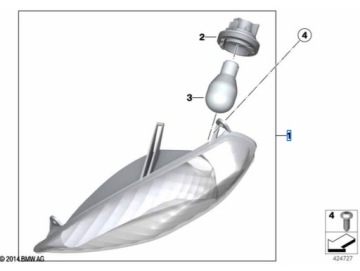 Оригинальная передняя правая сигнальная лампа BMW K26 R1200RT R900RT