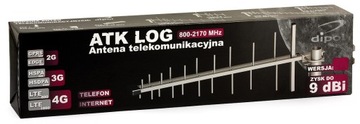 Antena logarytmiczna ATK-LOG/SMA przewód 5m SMA