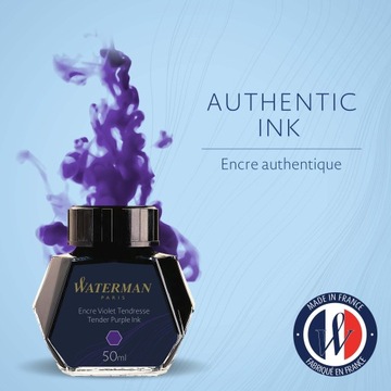 Чернила WATERMAN во флаконе 50 мл фиолетового цвета.