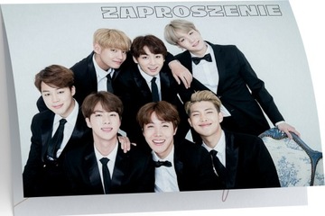 ZAPROSZENIE BTS ZAPROSZANIA MUZYKA 20x15 cm