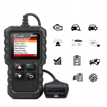 CR-3001 INTERFEJS SKANER BŁĘDÓW KASOWANIE OBD-2