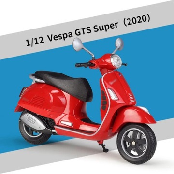 2020 Vespa GTS Super 1:12 Scale Alloy Scooter