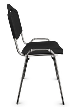 ISO-PL-CR ПЛАСТИКОВЫЙ СТУЛ ДЛЯ ЗАЛА ОЖИДАНИЯ, ЧЕРНЫЙ