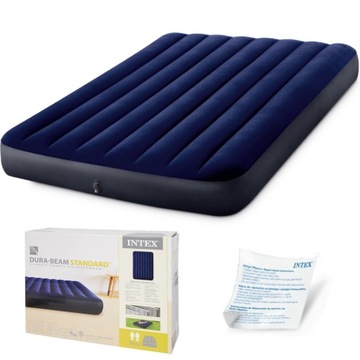 MATERAC DMUCHANY 2 OSOBOWY 191x137 WELUROWY INTEX