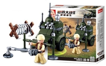 Klocki Sluban SAPER MINER ARMIA POJAZD WOJSKO WWII