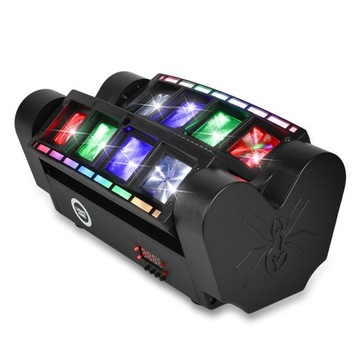 EFEKT LED MULTIEFEKT STROBOSKOP RUCHOMA GŁOWA DMX LIGHT4ME SPIDER STRIPE