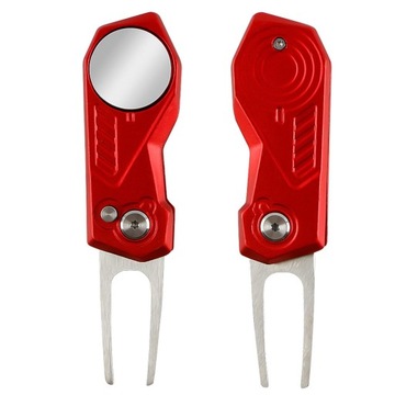 Оборудование для инструментов для гольфа Divot Портативное оборудование для ремонта гольфа L Ремонт вилки Pitch Mark Red