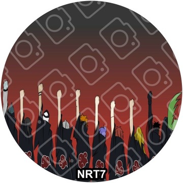 NARUTO Торт Вафельное украшение на день рождения с сахарным принтом, круглый 20см