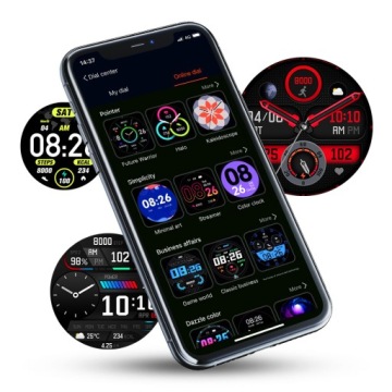 Умные часы GPS Спортивные часы Manta Activ X черные 2 полосы Звонки по пульсу