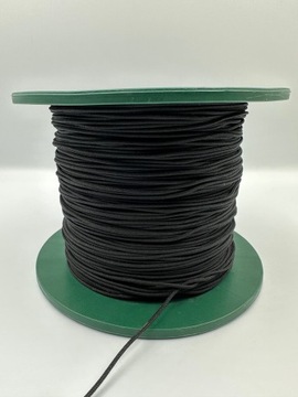 Sznurek poliestrowy 2 mm czarny GOSHA na metry