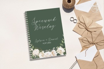 СВАДЕБНЫЙ песенник СВАДЬБА на спирали УЗОРЫ ЦВЕТА