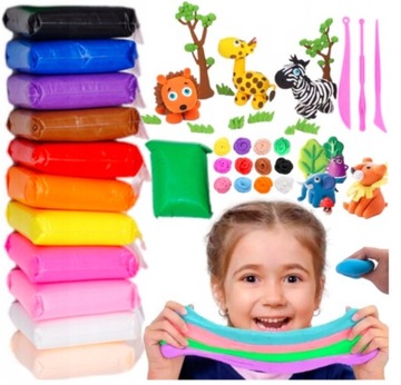 ПЕННЫЙ Пластилин 12 ШТ Пластилин SENSO FOAM ПОЛИМЕРНАЯ ГЛИНА