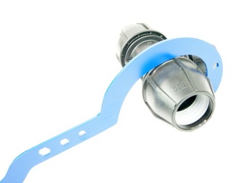 Стальной ключ для PE-разъемов диаметром от 16 до 32 мм и от 40 до 75 мм.