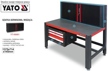 ПОДВЕСНОЙ СЕРВИСНЫЙ ШКАФ YATO YT-09061