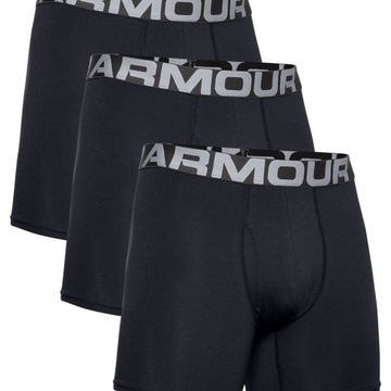 Bokserki męskie Under Armour Charged Cotton 6 3 szt. Pack czarne XS