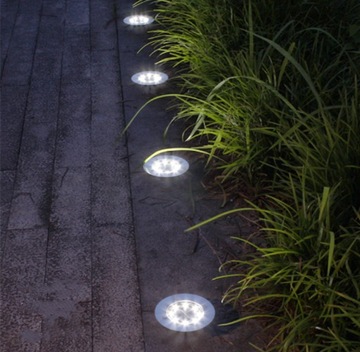 СОЛНЕЧНЫЕ САДОВЫЕ ЛАМПЫ, СВЕТЯЩИЙСЯ ДИСК x6