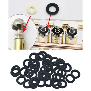 50 фетровых шайб для трубных клапанов Cornet, черные