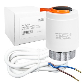 SIŁOWNIK TERMOELEKTRYCZNY DO ROZDZIELACZA ZAWORU STT-230/T2 M30x1.5 TECH