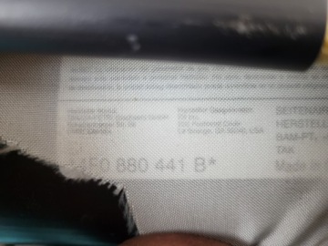 AUDI A6 C6 2006 m. oro pagalvė, galinės sėdynės kairė pusė, šoninė, oda, sedanas 4F0880441B – nuotrauka 6