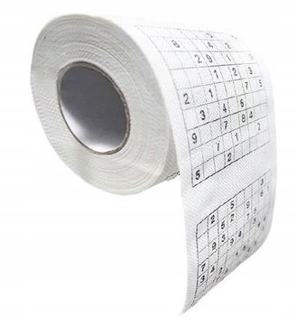PAPIER TOALETOWY SUDOKU ŚMIESZNY ZABAWNY PREZENT
