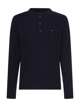 TOMMY HILFIGER PÁNSKE TRIČKO HENLEY NAVY veľ. M