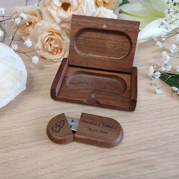 USB 2.0 USB флэш-накопитель 16 ГБ с гравировкой свадьба причастие день рождения крестины свадьба орех