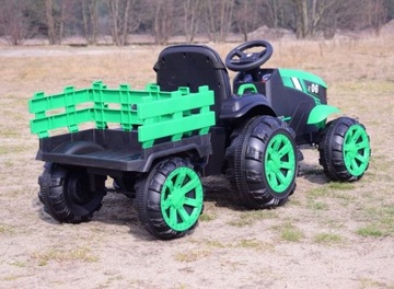 БОЛЬШОЙ АККУМУЛЯТОРНЫЙ ТРАКТОР С ПРИЦЕПОМ «POWER 06», МЯГКИЙ