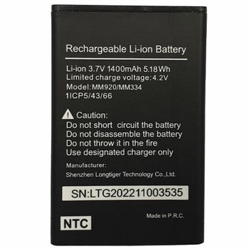 100% Oryginalna Bateria Maxcom MM920 MM334 1400mAh