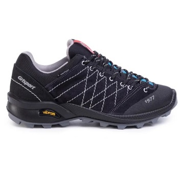 Buty trekkingowe Grisport czarne skórzane wodoodporne, VIBRAM 37