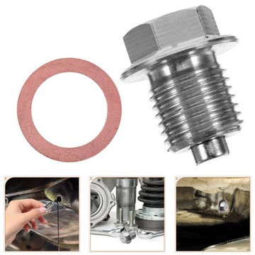 ŚRUBA SPUSTOWA OLEJU MAGNETYCZNEGO Z MONTAŻEM KORKA MISKI OLEJOWEJ