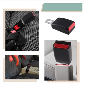 PRZEDŁUŻACZ PASA BEZPIECZEŃSTWA ADAPTER PRZEDŁUŻKA PRZELOTKA KLAMRA 2 SZTUK